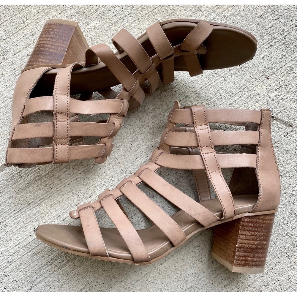 BCBG BCBGeneration Strappy Block Heeled Sandals